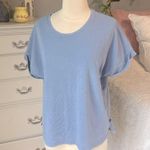 Gap  Cotton Short Sleeve Women's Dusty Blue Top Photo 1
