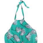 Forever 21 Green Tropical Hawaiian Halter Sleeveless Romper Women's Size Medium Photo 2