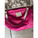 Coach  vintage Tote Purse Signature C Beige Light Khaki/Tan/Cream Y2K Photo 3