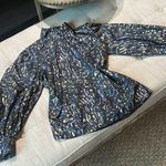 Hunter Bell New York Pleated Mock-neck Blouse Size Small Photo 0