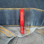 Spanx Women’s Seamed Front Wide Leg Pull On Stretch Jeans Vintage Indigo Size XL Photo 4