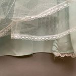 Vintage Gunne Sax Jessica McClintock Dress Prom 80s Lace Size 3/4 Strapless Gown Blue Photo 9