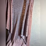 Boho Long Flowy Vest, purchased at Anthropologie, floral velvet embossed, blush Pink Size undefined Photo 9