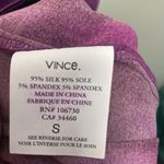 Vince Silk Purple Ombre Dip Sleeveless Dress Photo 3