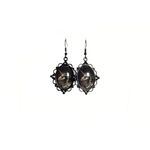 Handmade Gothic Victorian “Mythos Remains” Skeleton Unicorn Cameo Earrings Photo 1