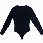 Abercrombie & Fitch Long Sleeve Black Bodysuit Size XS Scoop Neck Photo 2