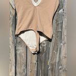 Free People  Keep It Sleek Bodysuit in Tan Photo 13