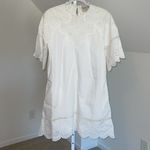 Sea New York cotton‎ Eyelet White Midi Dress Sz 6 Photo 1
