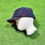 Y2K Houston Texans Big Logo Hat Women's New Era Military Style Hat Vintage Blue Photo 4