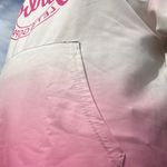 None Barbie Pink and White Gradient Hoodie Photo 4