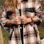 La Miel Saturn Flannel Jacket Red White and Black Size Small Photo 0