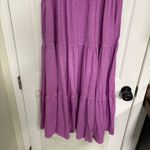 American Eagle Purple Tiered Midi Dress Size XL Photo 4
