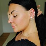 Brand new mono ear cuff earrings silver heart with pearls For both ears Photo 4