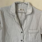 UGG  Raven Stripe PJ Button Down Shirt Pajama Size S Photo 4