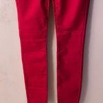 Charlotte Russe Refuge Dark Red 3-Button High Rise Skinny Jeans Size 2 EUC Photo 11