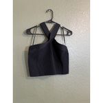Babaton Aritzia Sculpt Knit Criss Cross Cropped Tank Top Black 2XL Photo 4