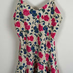 Victoria's Secret Vintage Gold Label Satin Floral Mini Dress Pink Roses Sz Small Photo 0