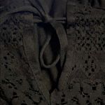 Top Shop navy lace off the shoulder dress‎ size 4 Photo 6