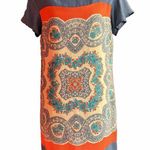 Anthropologie Meadow Rue Dress Women's Size Small 100% Silk Multi Colored Lined Photo 1