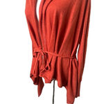 Anthropologie Guinevere Cardigan Sweater Small Burnt Orange Cashmere Boho Earthy Photo 1