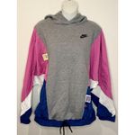 Nike Sportswear Icon Clash Retro Colorblock Pullover Windbreaker Hoodie Sz M EUC Photo 1