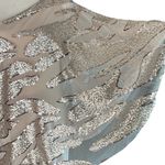 Bebe  One Shoulder Rose Gold Sequined Overlay Dress Photo 11