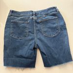 st. john's bay – Women's Denim Cutoff Shorts – 16P Petite – Blue Distressed Photo 1