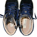 Vintage Havana Navy Blue and Silver Metallic High Top Sneakers Photo 3