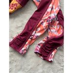 Free People Womens Yoga Leggings With Wild Floral & Geometric Prints Ruched Ankl Orange Size M Photo 7