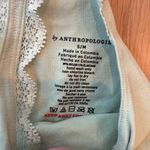 Anthropologie Bralette Seamless Lace Trim Green Size S/M Photo 3