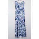 Soft Surroundings Women size Small Castel Maxi Dress Blue White Photo 8