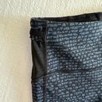Lululemon  Leggings Womens 6 Black Blue Crop Capri 19" Train Times Running Mesh‎ Photo 2