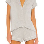 Eberjay eberjey Gisele Pajama Set short sleeve shorts womens Gray (xlarge) loungewear Photo 0