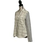 Holding Horses Forsby Plaid Button Up Tunic Blouse S Gauze Lagenlook Minimalist Photo 2