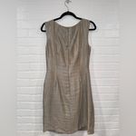 Suzi Chin for Maggy Boutique Asymmetrical Ruffle Cocktail Occasion Gold Dress Size 8 Photo 3