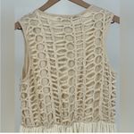 ZARA  cream ivory off white crochet midi dress Photo 6