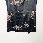 All that jazz [Vintage]  90s Y2K Floral Satin High Neck Halter Blouse Sz Small S Photo 5