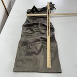 XScape  Dress Women 4 Brown Gray One Shoulder Ruffle Cocktail Party Ruched Formal Photo 6