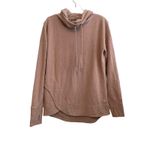 Sweaty Betty  Escape‎ Luxe Fleece Hoodie Size Small Blush Pink Pockets Athleisure Photo 3