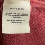 Anthropologie Moth Wool Fireside Cowl Turtleneck Sweater | Pink/Orange | XS Photo 7