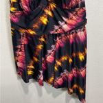 Torrid  Black Pink Asymmetrical Abstract Pattern Swim Dress 2X or 18/20 Photo 8