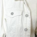 BLANK NYC  white denim trucker jacket size medium Photo 3