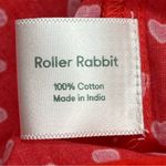 Roller Rabbit  Red Pink Heart Button Front Nightgown Sleep Tunic Shirt Medium NEW Photo 3