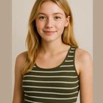 No Boundaries  Striped Ribbed Bralette Top XXL Photo 0