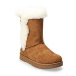 SO New!  Fur Boots Tan Sz 6 Photo 1