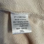 Heyson Cream Raw Hem Sweatshirt Style Open Jacket size 2X Long Sleeves NWT Photo 9