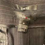 Style & Co  Black and Pink Pinstripe Dress Pants Photo 2