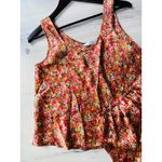 Victoria's Secret Floral Print Pajama Set Tank/shorts size medium Autumnal Photo 2