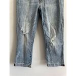 Judy Blue  Jeans Raw Hem Cuff Skinny Fit Capri Jeans Distressed Denim Size 1/25 Photo 1