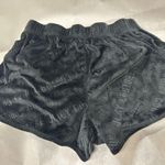 Juicy Couture Black Velour Relaxed Fit Shorts Photo 0